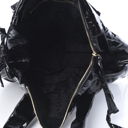 Gucci Patent Large Hysteria Tote Black 5 of 10