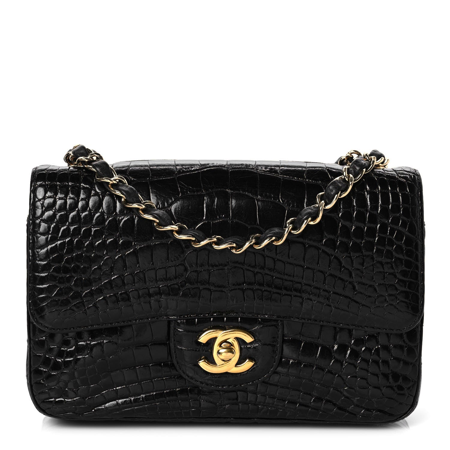 Chanel Alligator Mini Rectangular Flap Black 1 of 9