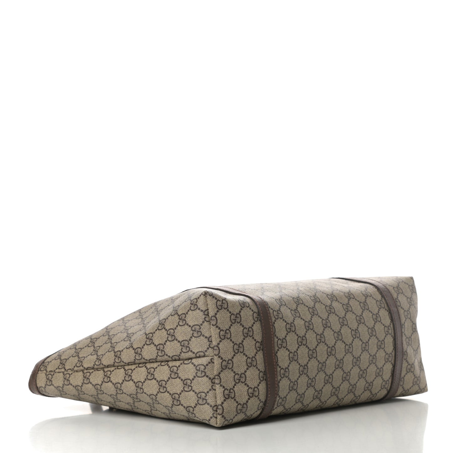 GG Supreme Monogram Medium Nice Tote Brown