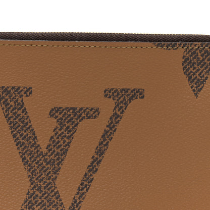 Louis Vuitton Reverse Monogram Giant Double Zip Pochette 8 of 11