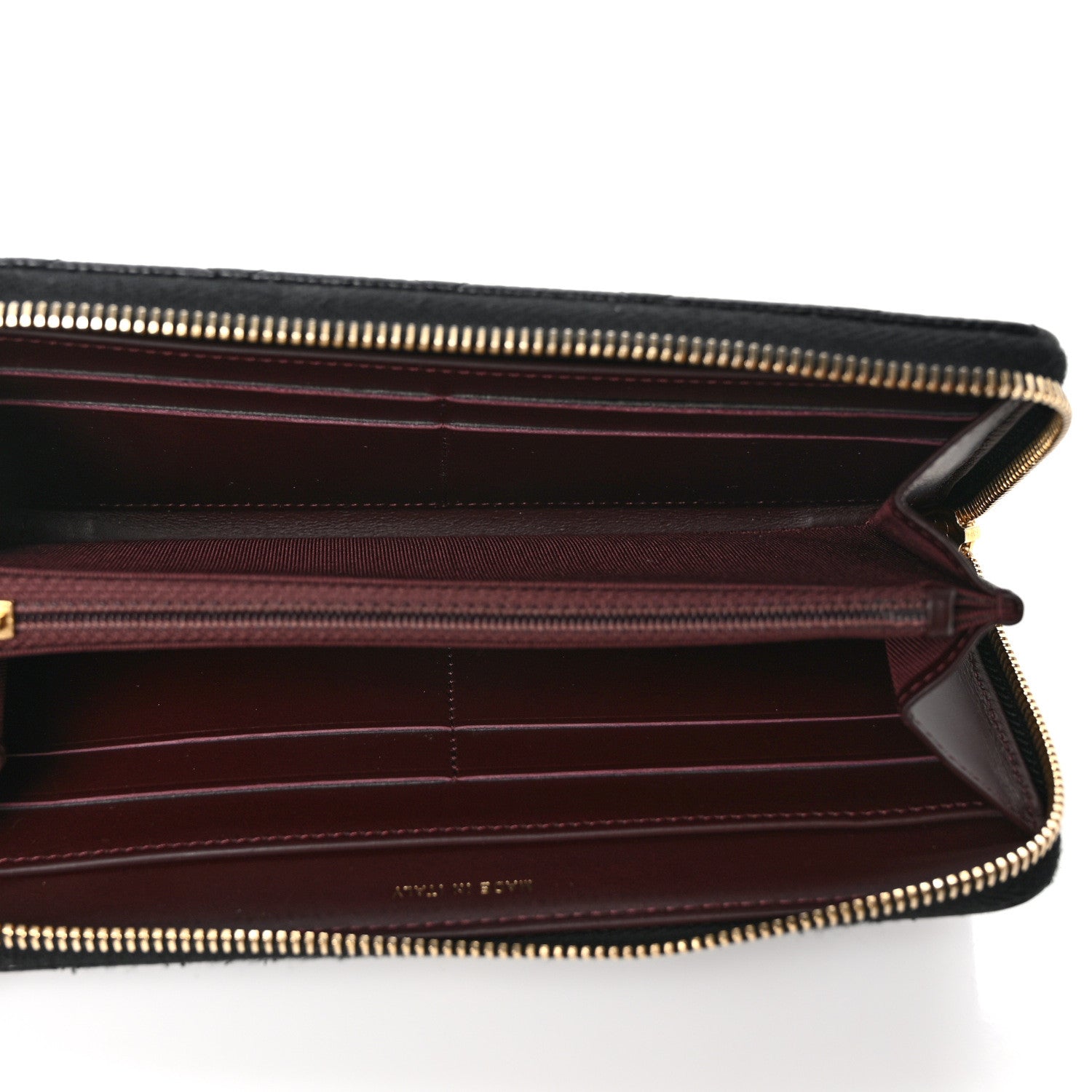 Chanel Caviar Quilted Large Gusset Zip Around Wallet Black 5 of 10
