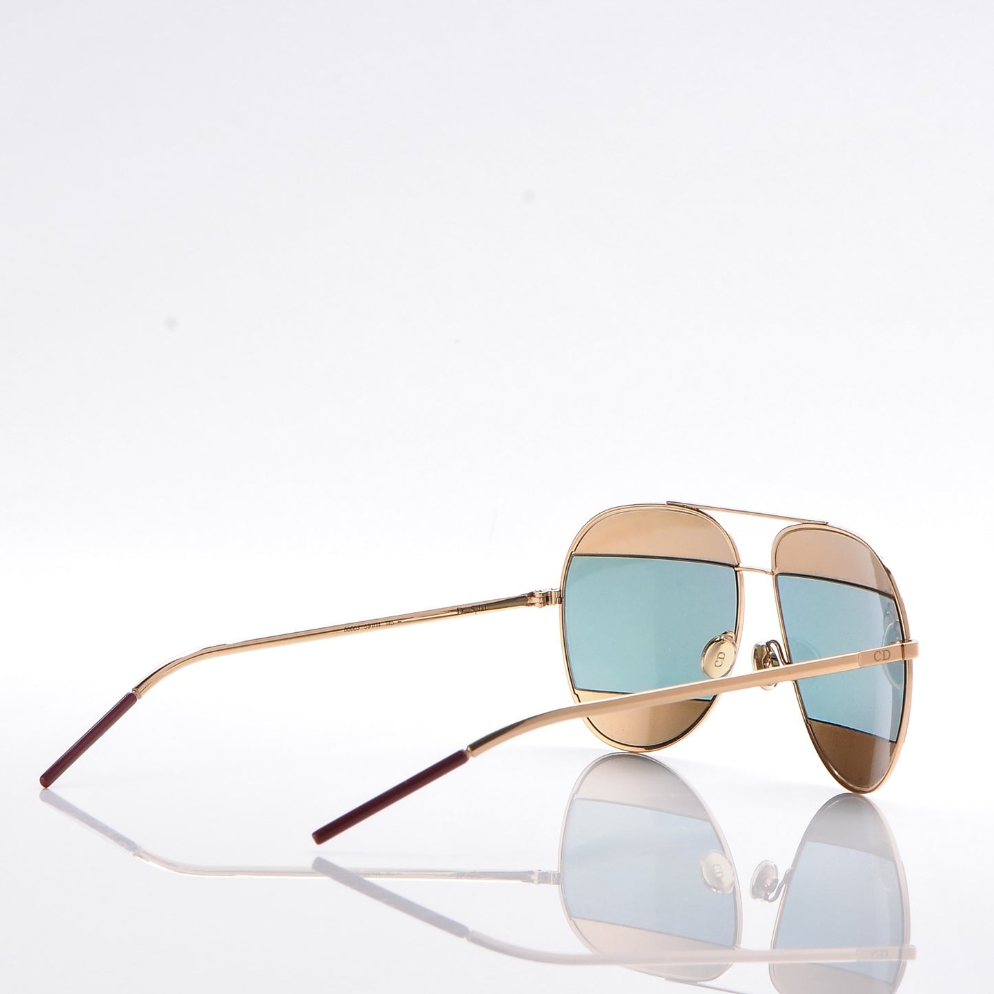 Split 1 Aviator Sunglasses Rose Gold