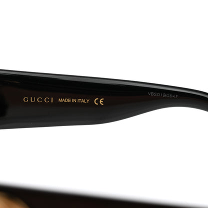 Gucci Acetate Square Frame Sunglasses GG0142SA Black 6 of 8