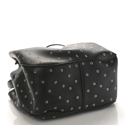 Alaia Calfskin Grommet Rose-Marie 28 Bag Black 4 of 8