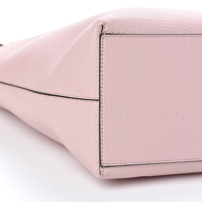 Valentino Garavani Grained Calfskin Rockstud Shoulder Tote Water Rose 16 of 17