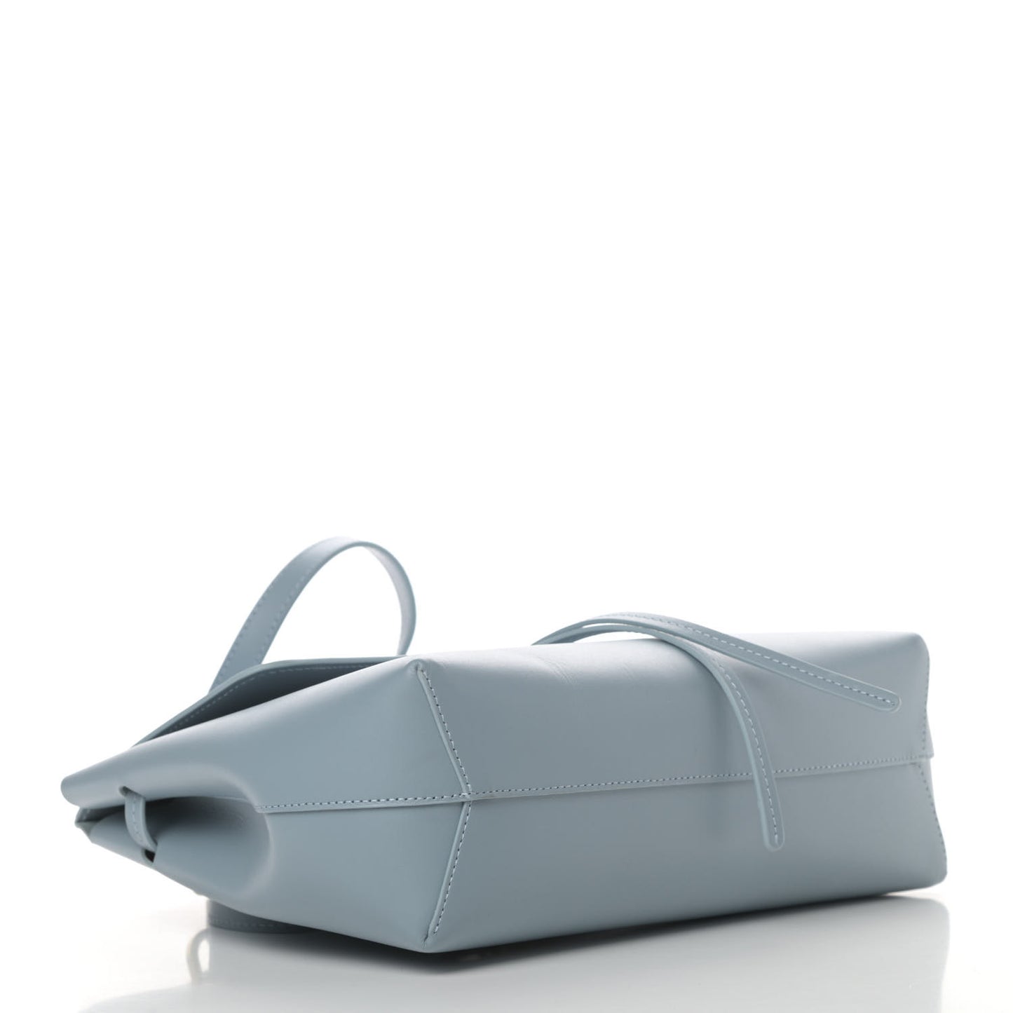 Calfskin Mini Lady Bag Grey Blue