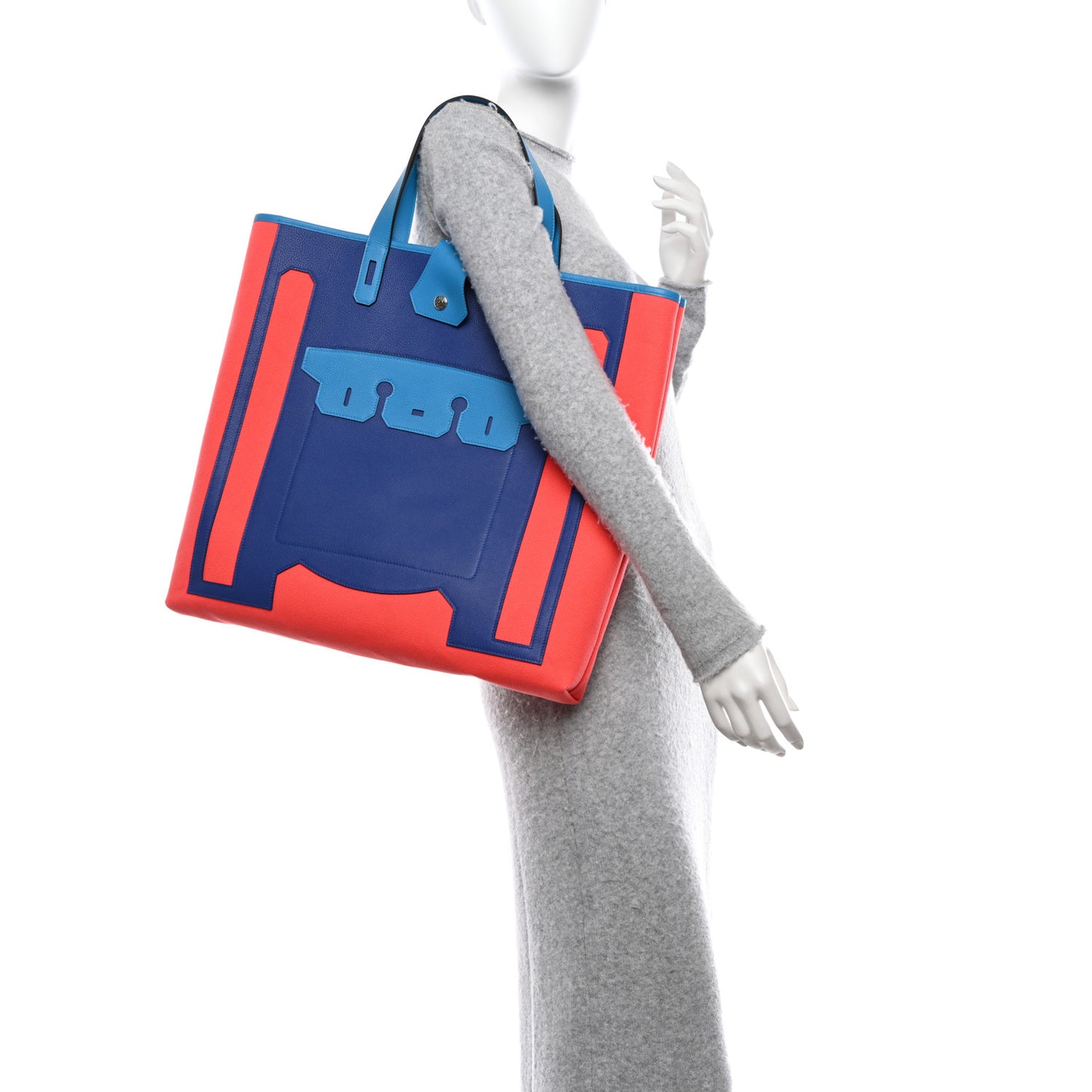 Canvas Calfskin Petit H Monsieur B Bag