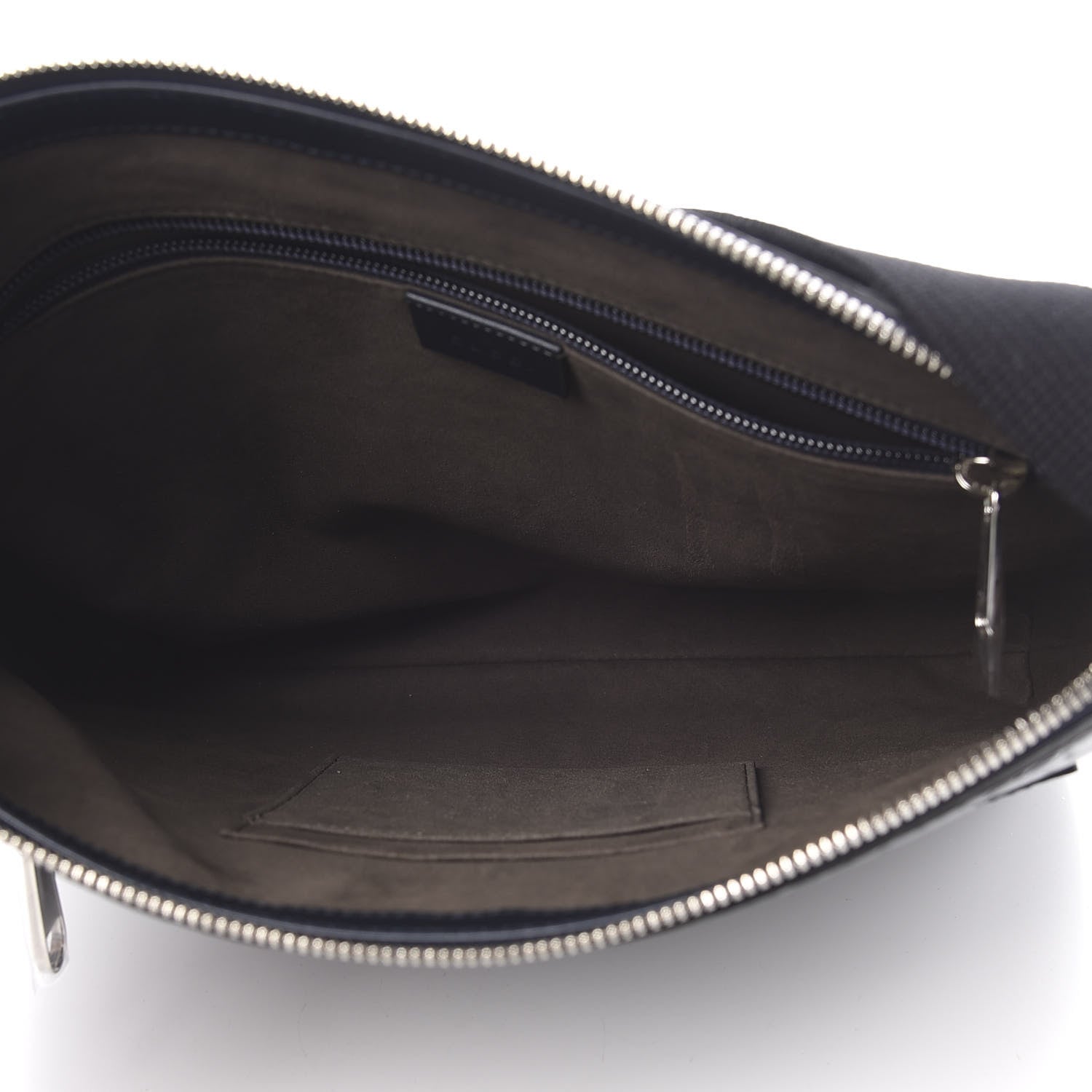 Gucci Guccissima Signature Medium Flat Messenger Bag Blue 5 of 10