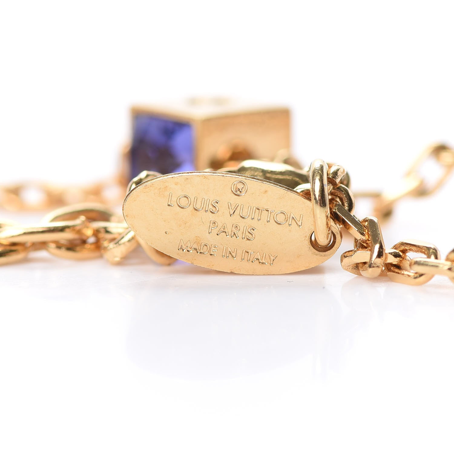 Louis Vuitton Swarovski Gamble Short Necklace Azur 4 of 5