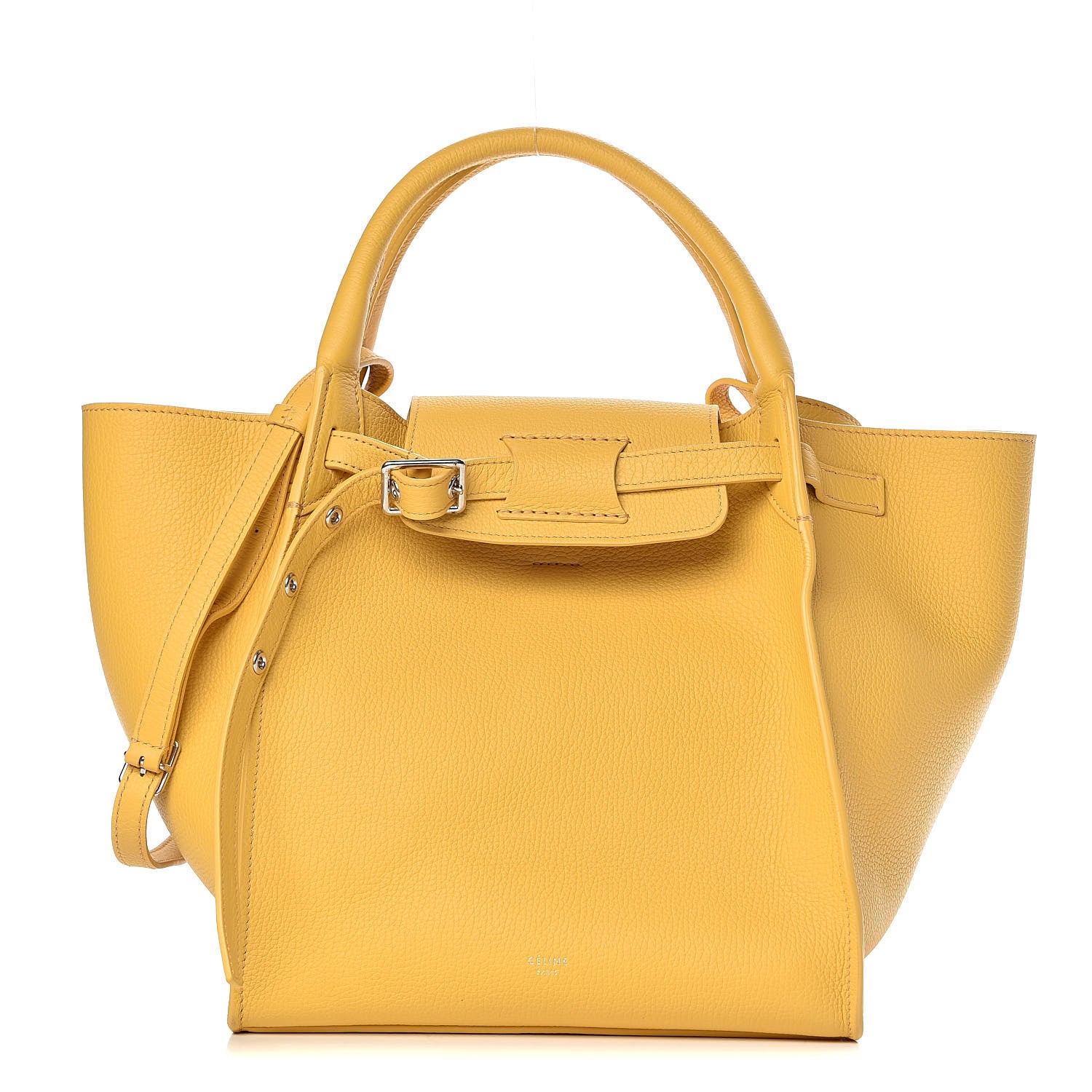 Celine Supple Grained Calfskin Small Long Strap Big Bag Sunflower 1 of 10