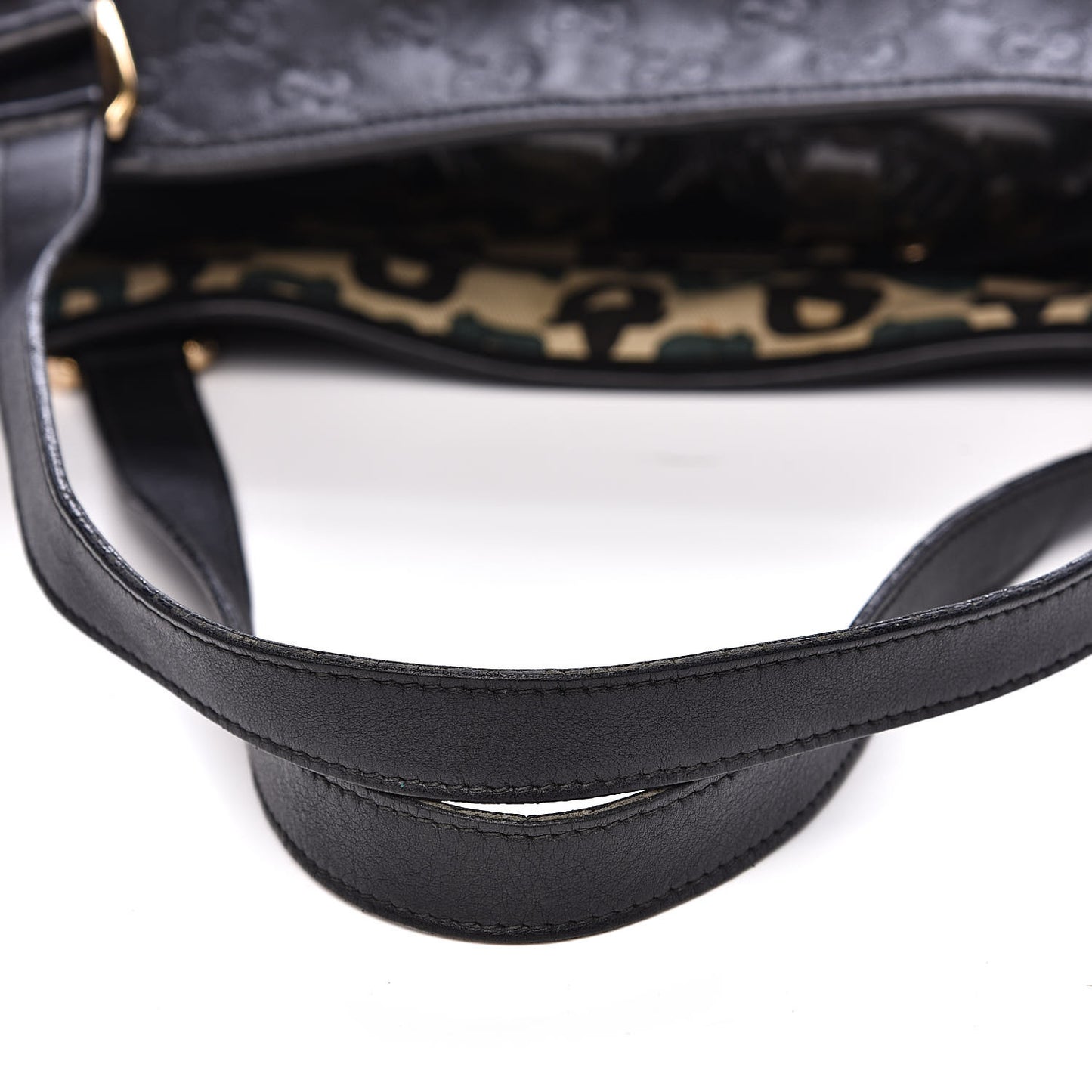 Guccissima Medium Abbey Shoulder Bag Black