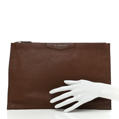 Givenchy Sugar Goatskin Large Antigona Pouch Brown 2 of 7