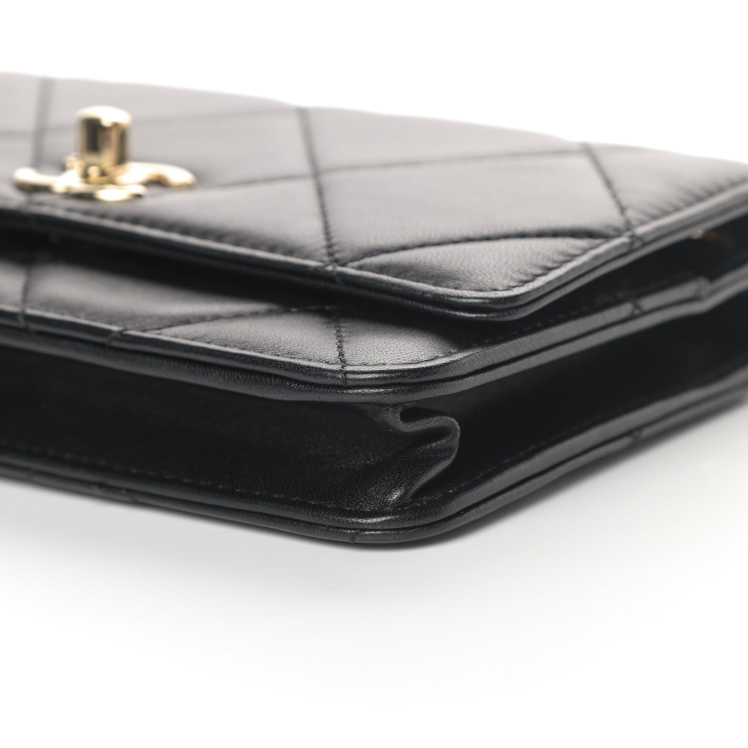 Chanel Lambskin Quilted Trendy CC Wallet On Chain WOC Black 11 of 15