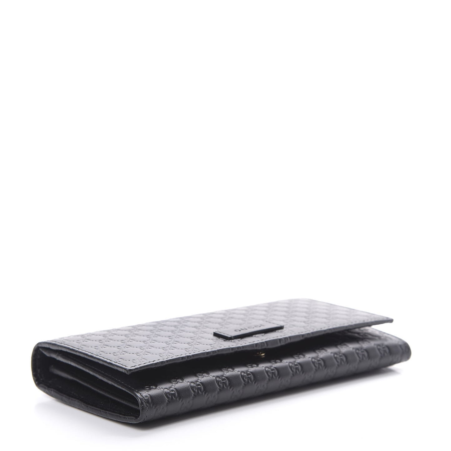 Soft Microguccissima Continental Wallet Black