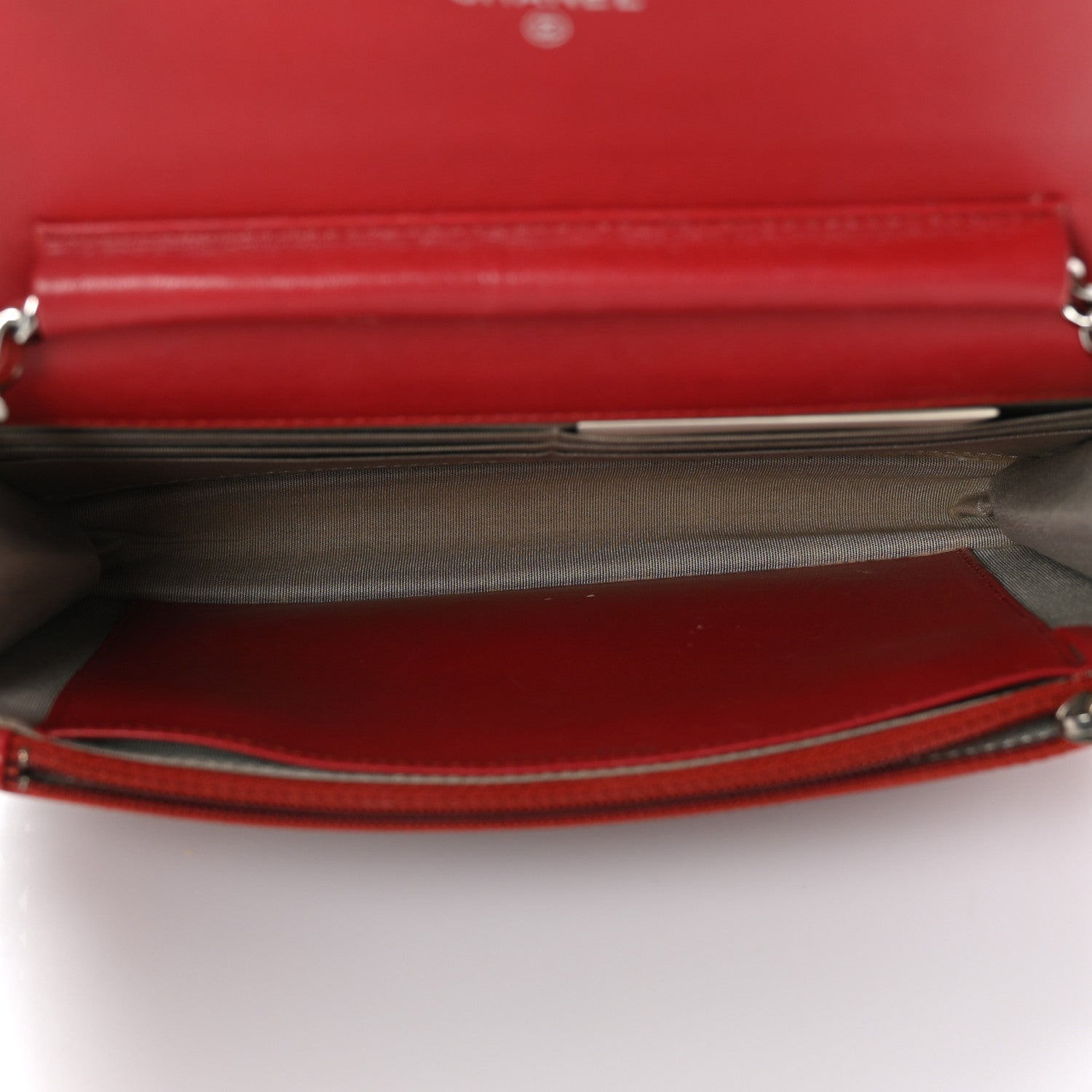 Chanel Caviar Timeless CC Wallet On Chain WOC Red 5 of 11