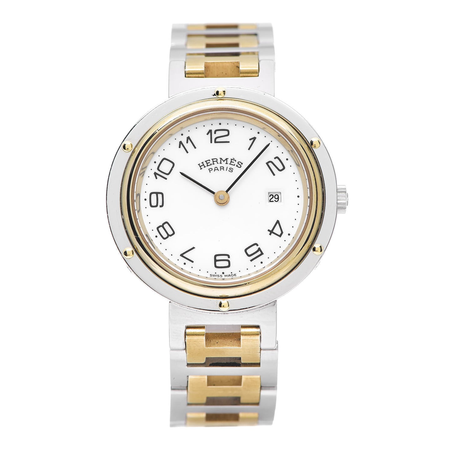 Stainless Steel 30mm Clipper Quartz Watch Gold