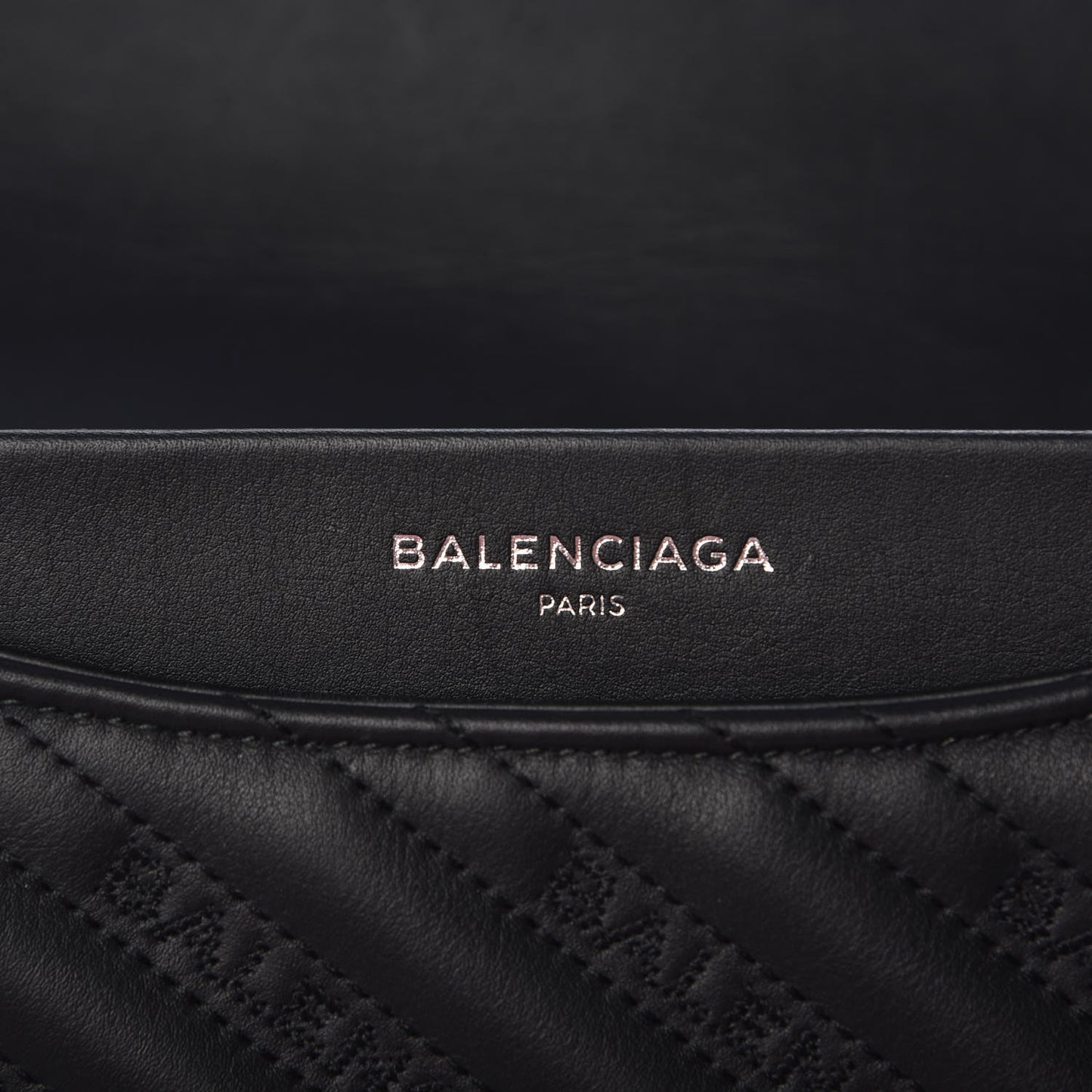 Calfskin Logo Matelasse Large BB Flap Chain Shoulder Bag Black