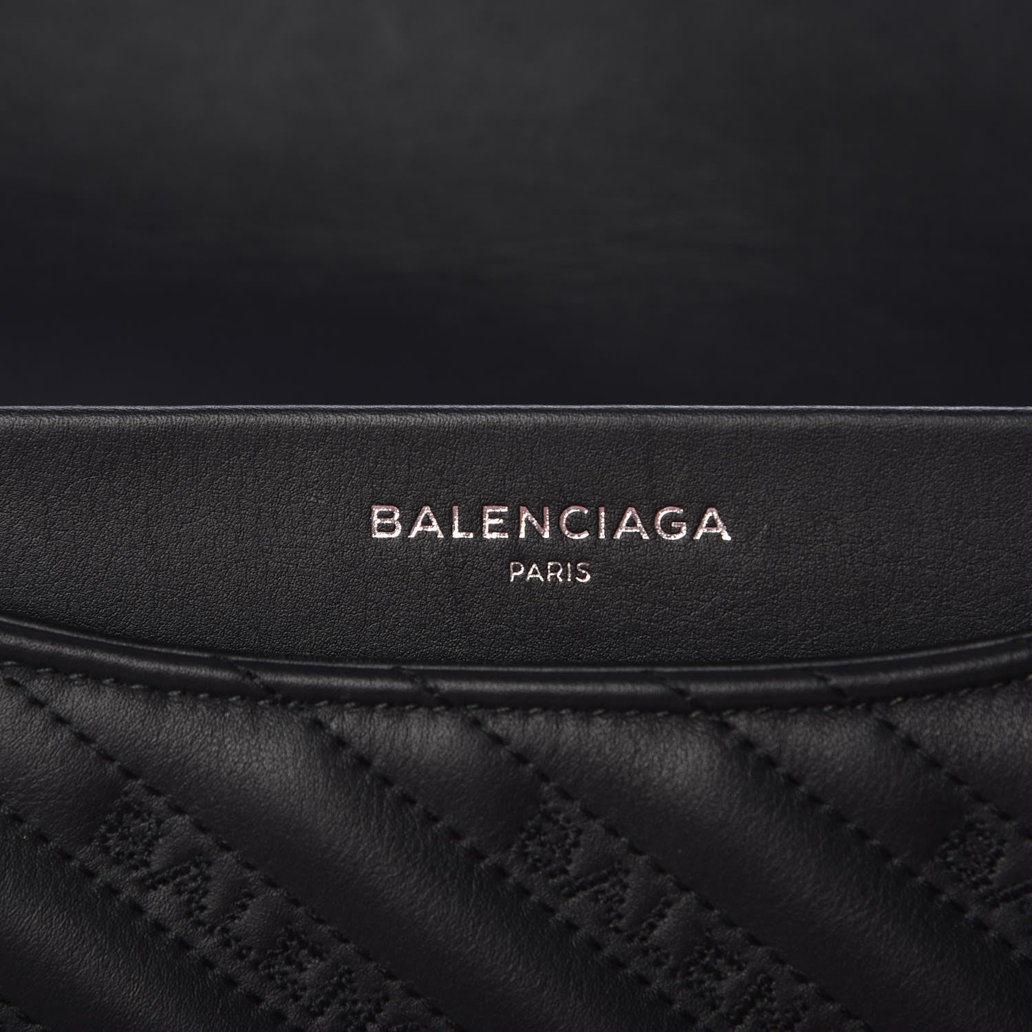 Balenciaga Calfskin Logo Matelasse Large BB Flap Chain Shoulder Bag Black 8 of 11