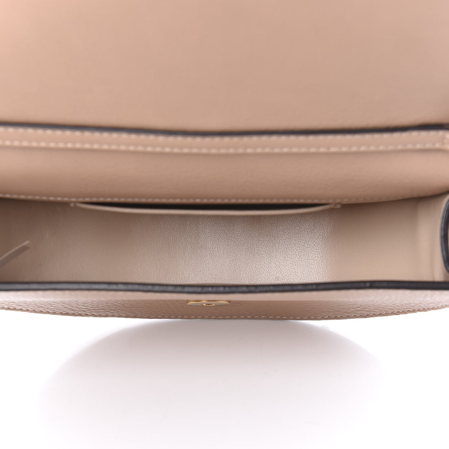 Calfskin Small Nile Bracelet Minaudiere Bag Biscotti Beige