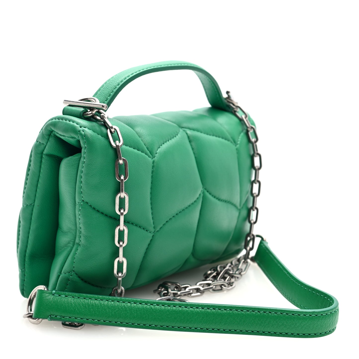 Nappa Pillow Quilted Tiny Softie Bag Lawn Green