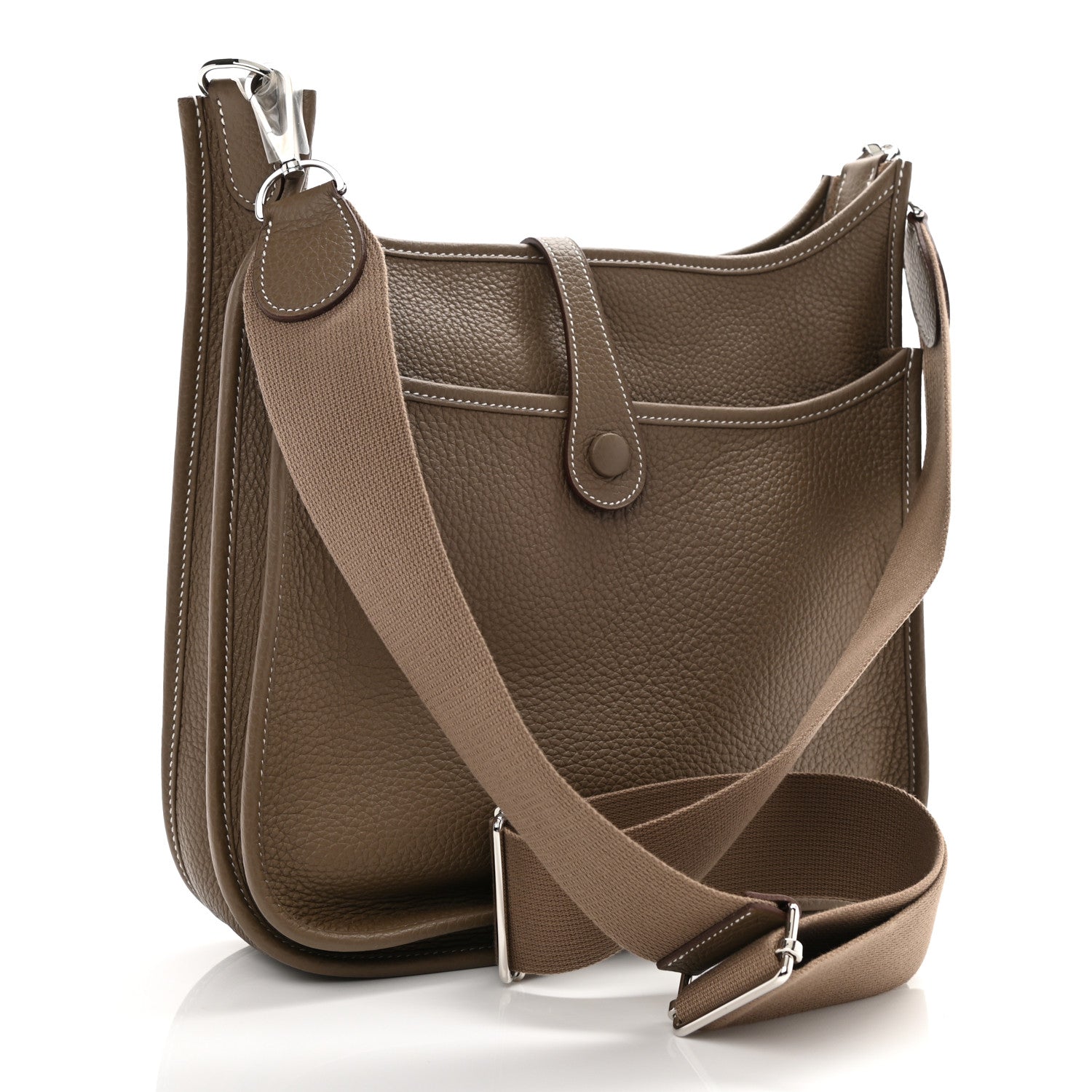 Hermes Taurillon Clemence Evelyne III PM Etoupe 2 of 8