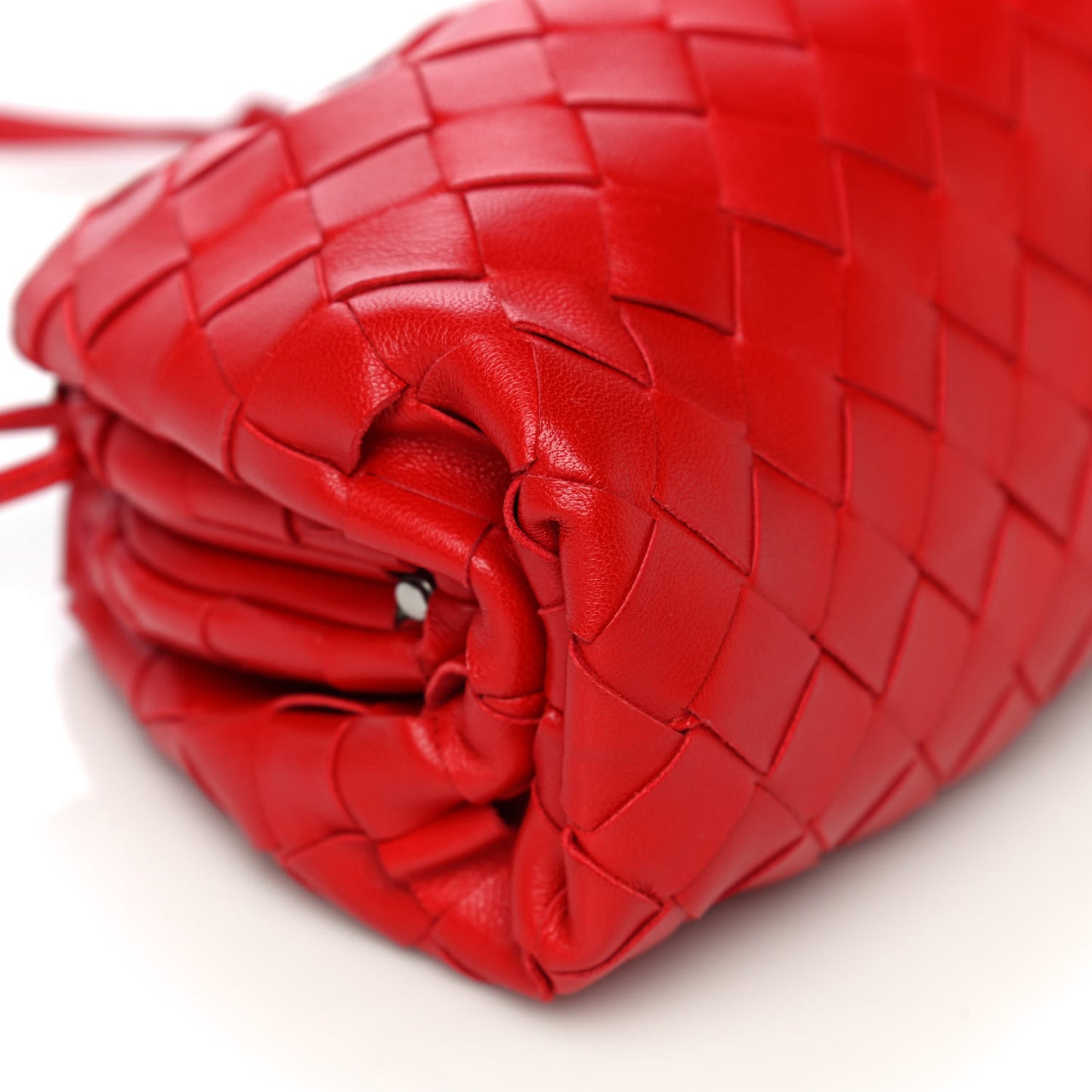 Nappa Intrecciato The Mini Pouch Bright Red