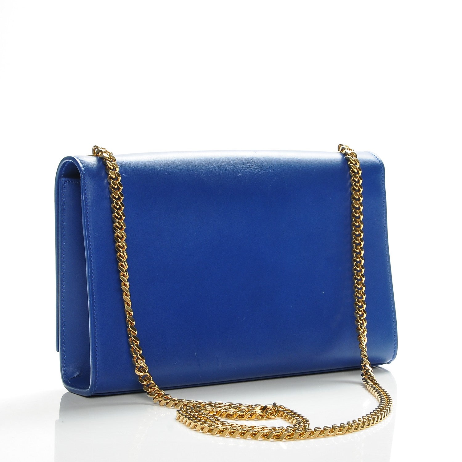 Saint Laurent Smooth Calfskin Medium Classic Monogram Kate Tassel Satchel Royal Blue 3 of 8