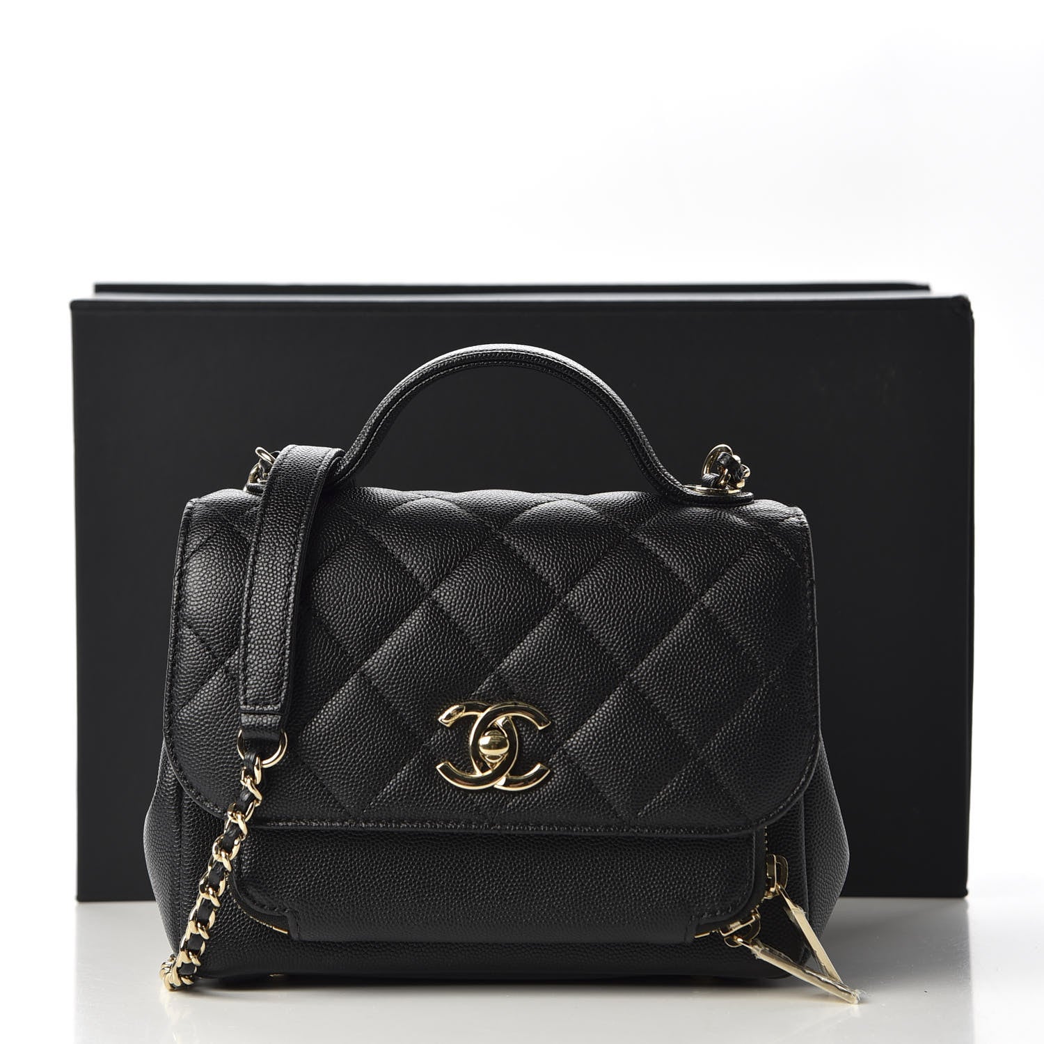 Chanel Caviar Quilted Mini Business Affinity Flap Black 10 of 10