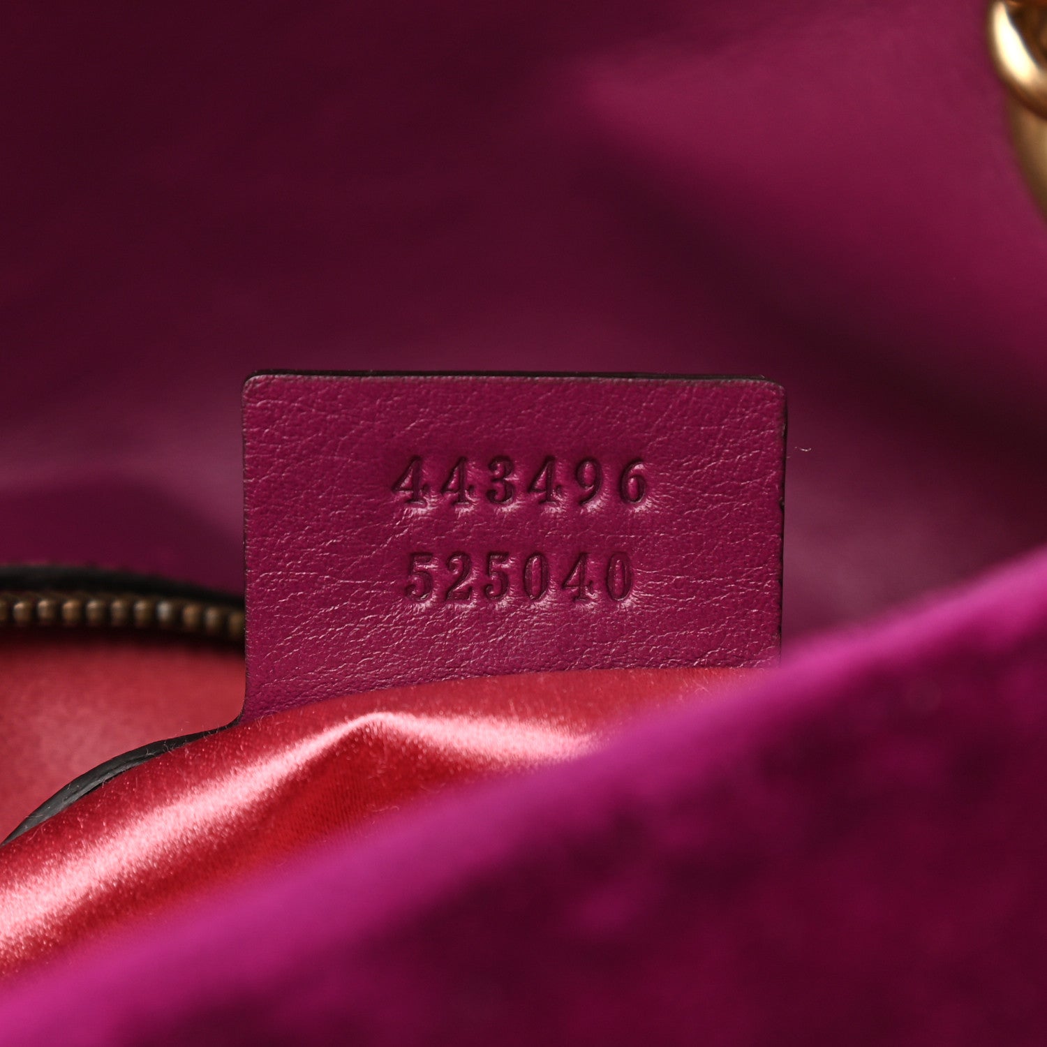Gucci Velvet Matelasse Medium GG Marmont Shoulder Bag Fuchsia Violet Cyclamen 7 of 9