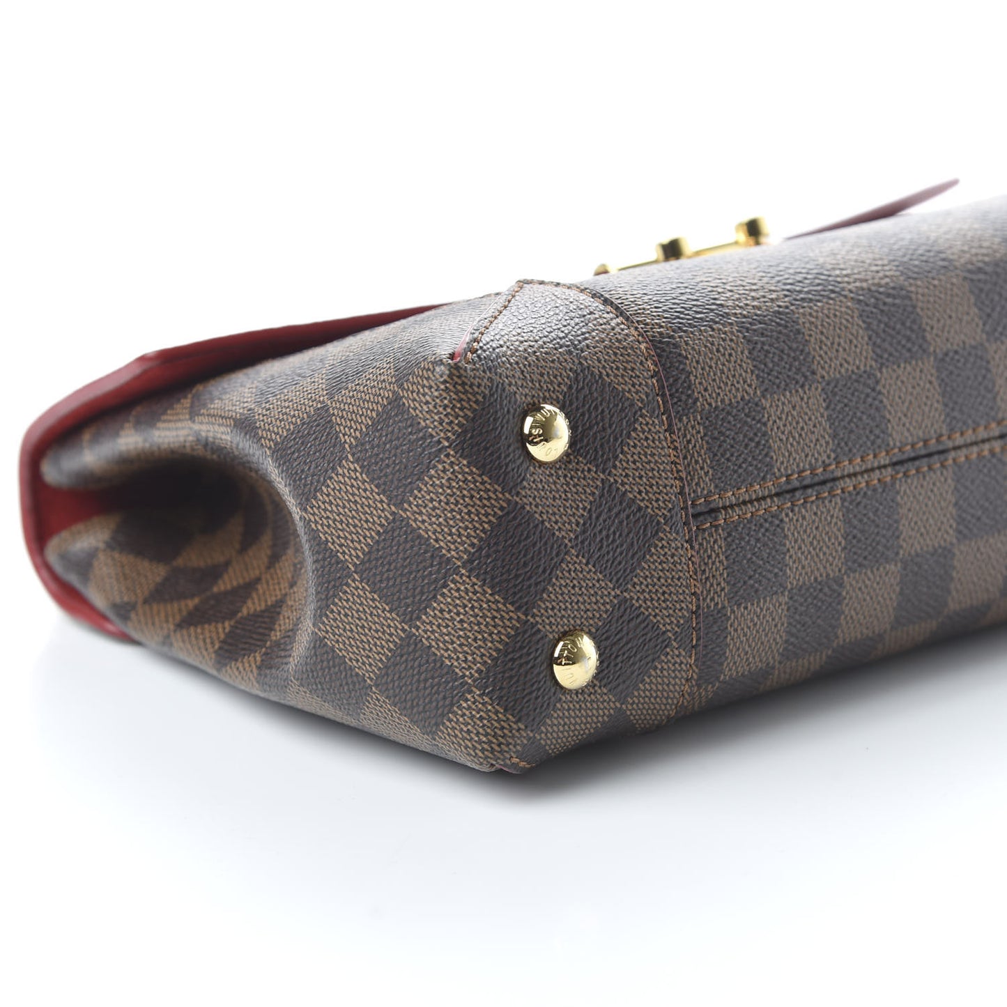 Damier Ebene Caissa Clutch Cherry