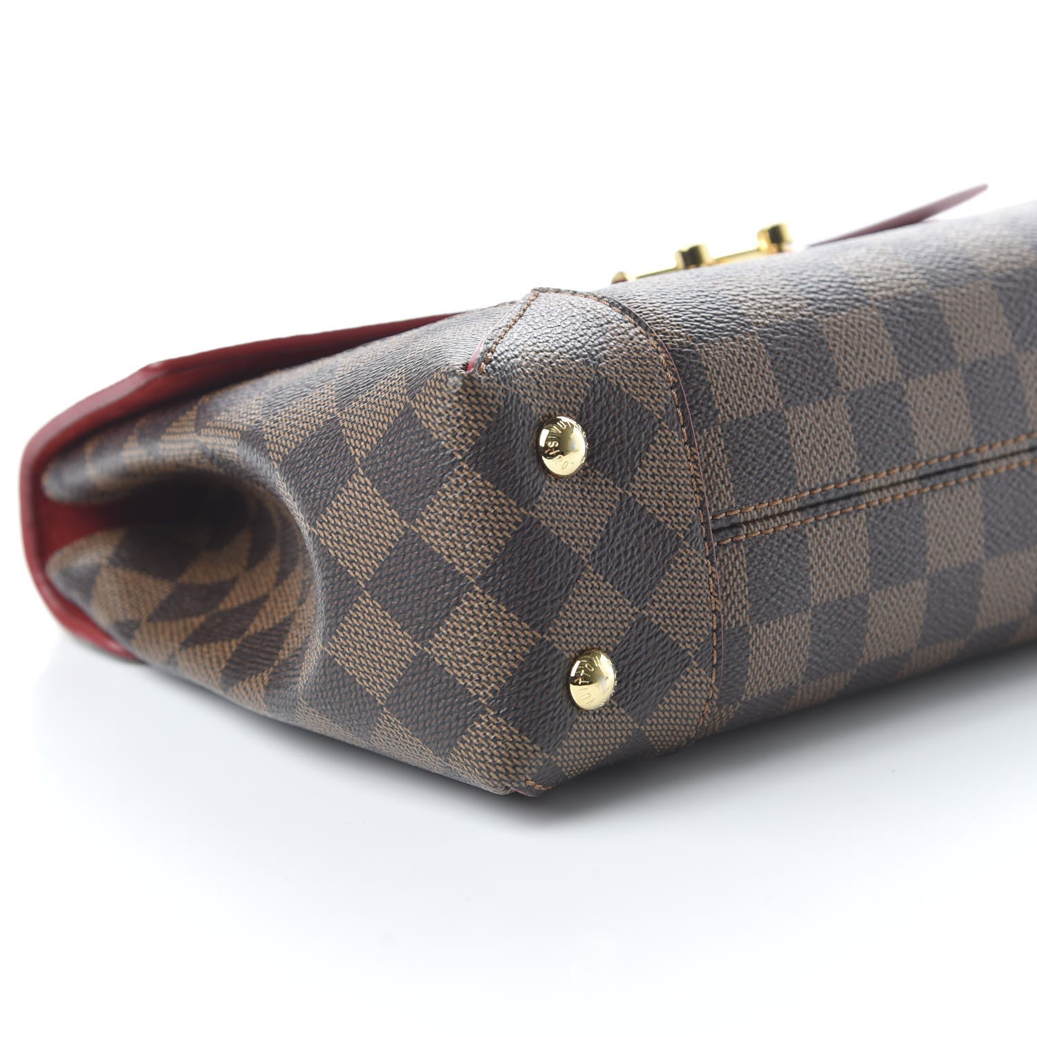 Louis Vuitton Damier Ebene Caissa Clutch Cherry 6 of 9