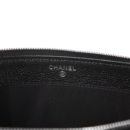 Chanel Caviar Quilted Large Zipped Clutch Black 8 of 10