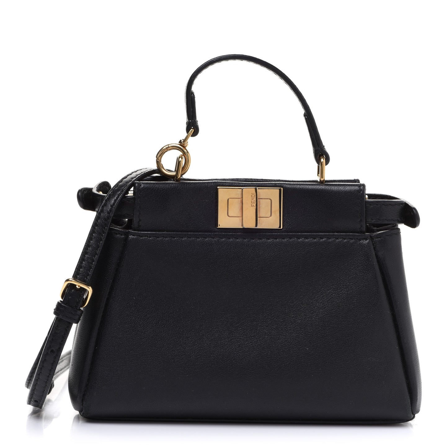 Nappa Micro Peekaboo Iconic Satchel Black