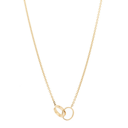 Cartier 18K Yellow Gold Interlocking LOVE Necklace 1 of 6