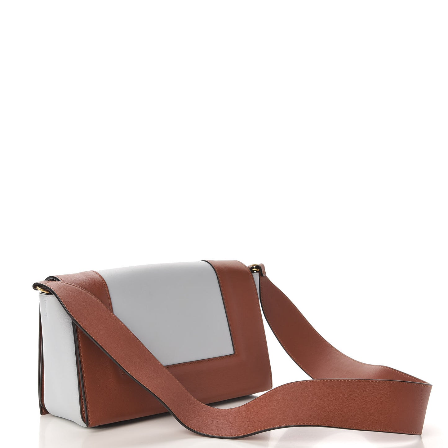 Shiny Smooth Calfskin Medium Frame Shoulder Bag Maple Frost