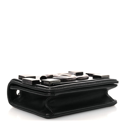 Chanel Plexiglass Lambskin Mini Boy Brick Flap Black 4 of 14