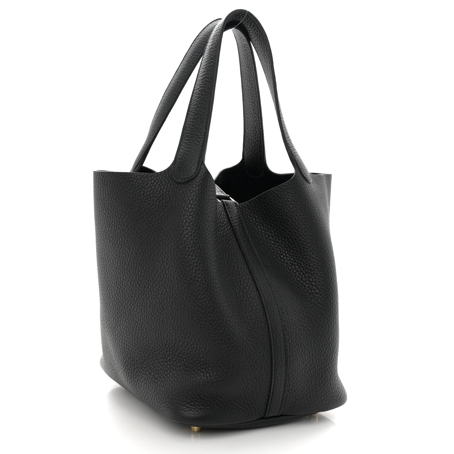 Hermes Taurillon Clemence Picotin Lock 22 MM Black 3 of 12