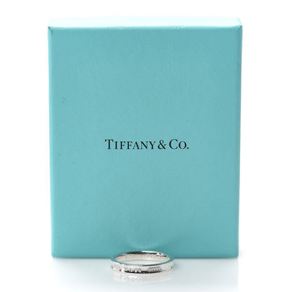 Tiffany Sterling Silver Narrow 1837 Band Ring 68 12.25 5 of 5