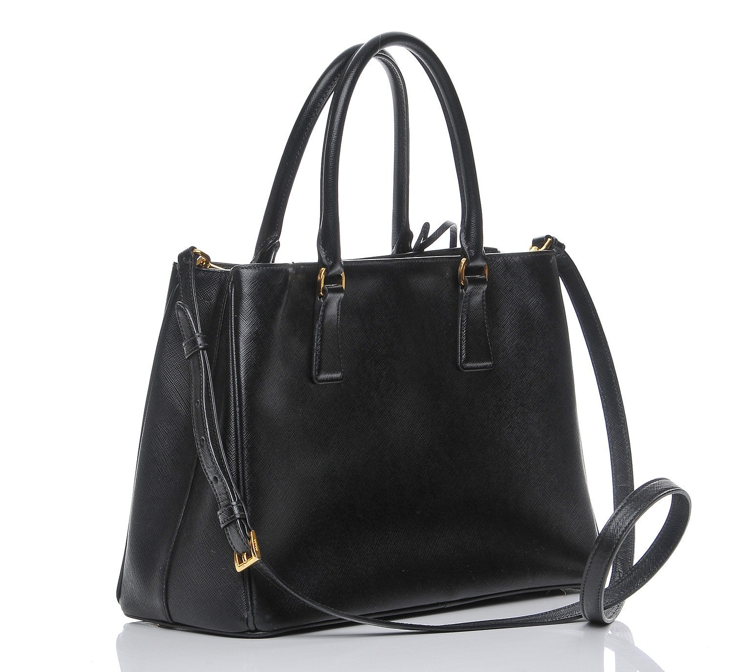 Prada Saffiano Lux Medium Tote Nero Black 3 of 10