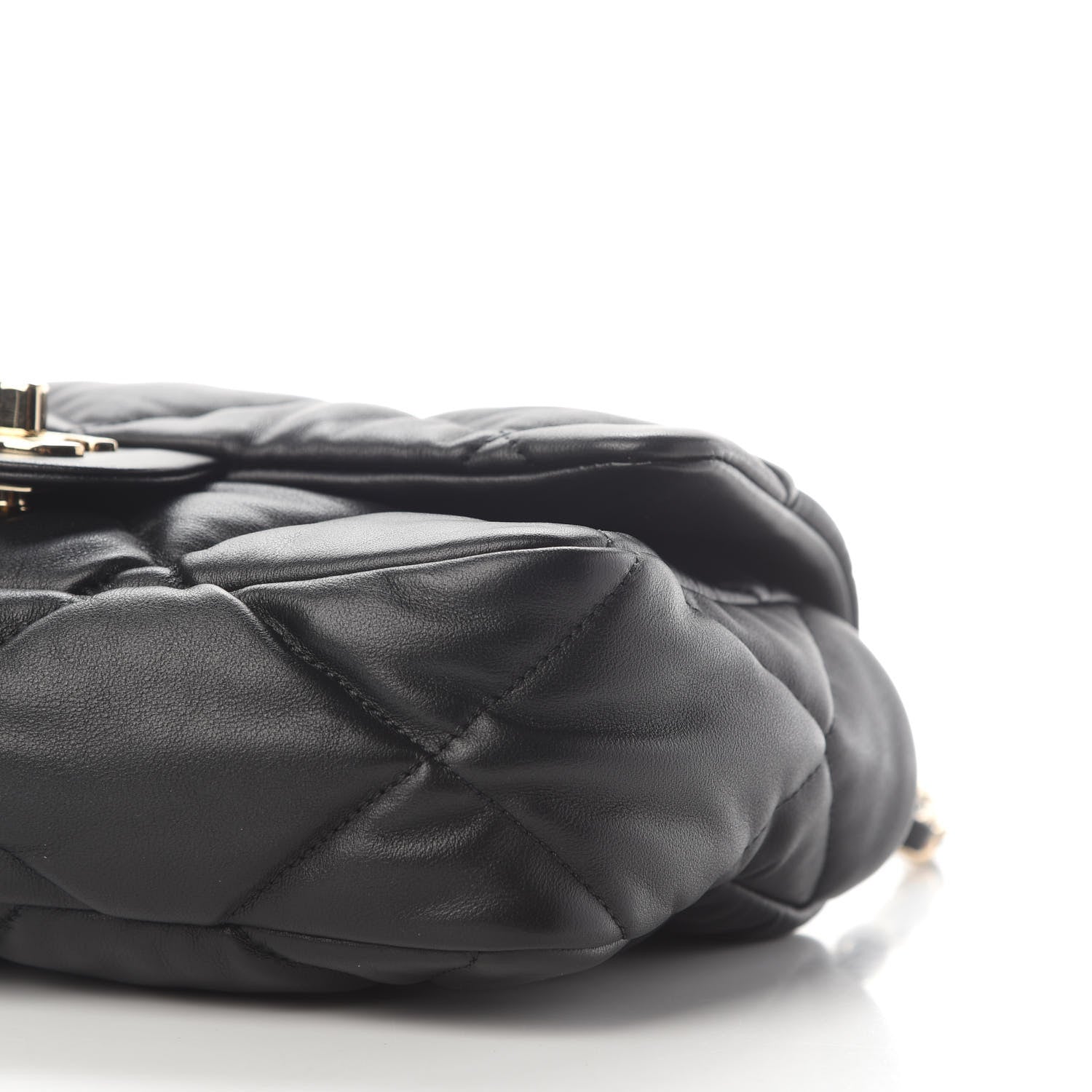 Chanel Calfskin Quilted Medium Bubbly Flap Black 8 of 8