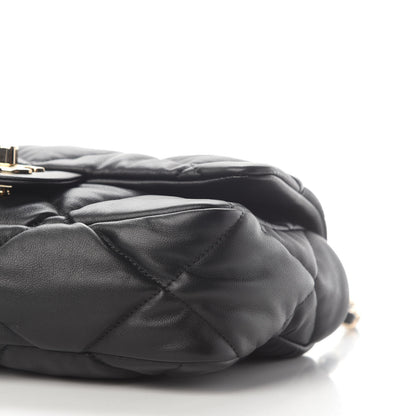 Chanel Calfskin Quilted Medium Bubbly Flap Black 8 of 8