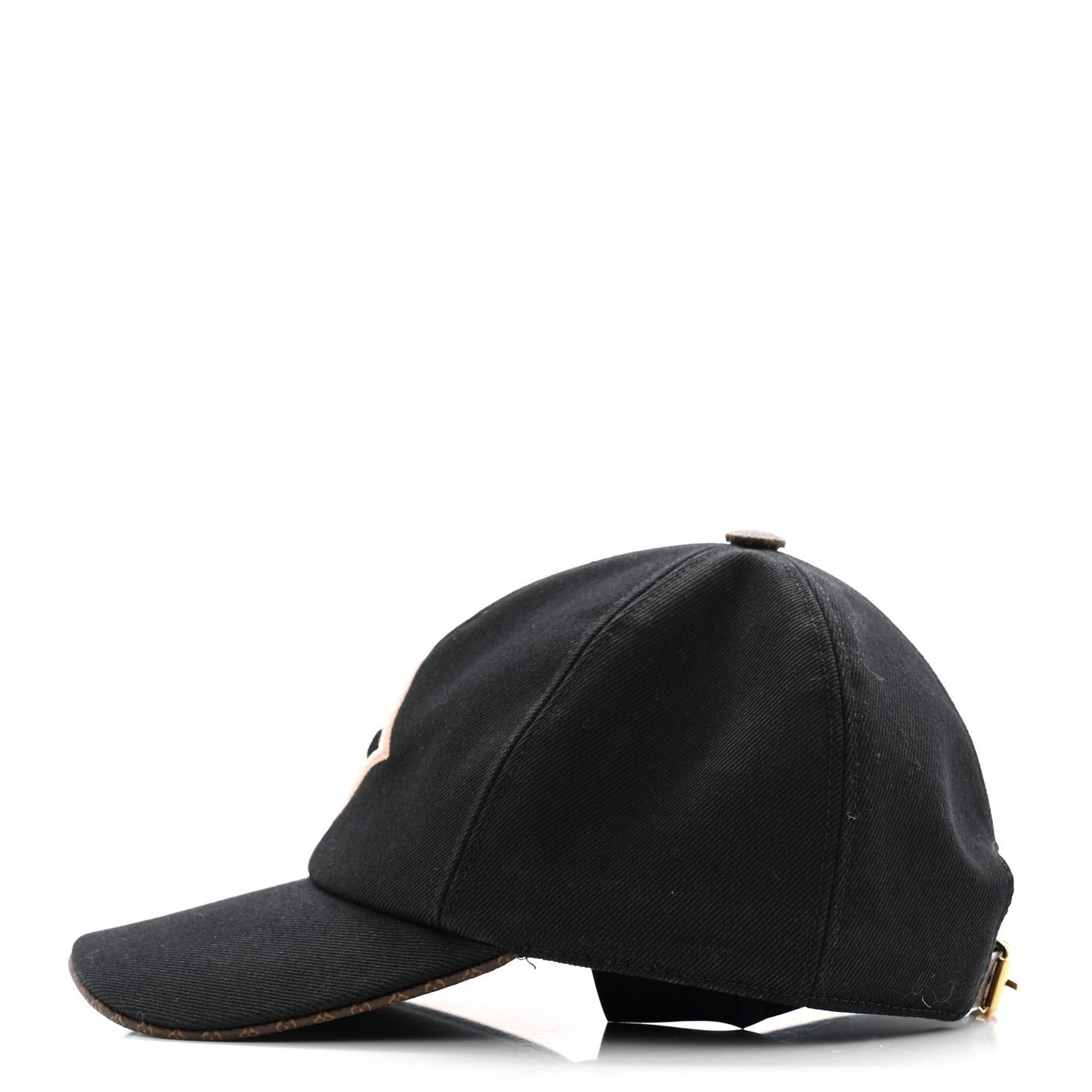 Monogram Cotton Jacquard Embroidered LV Day Cap  Black