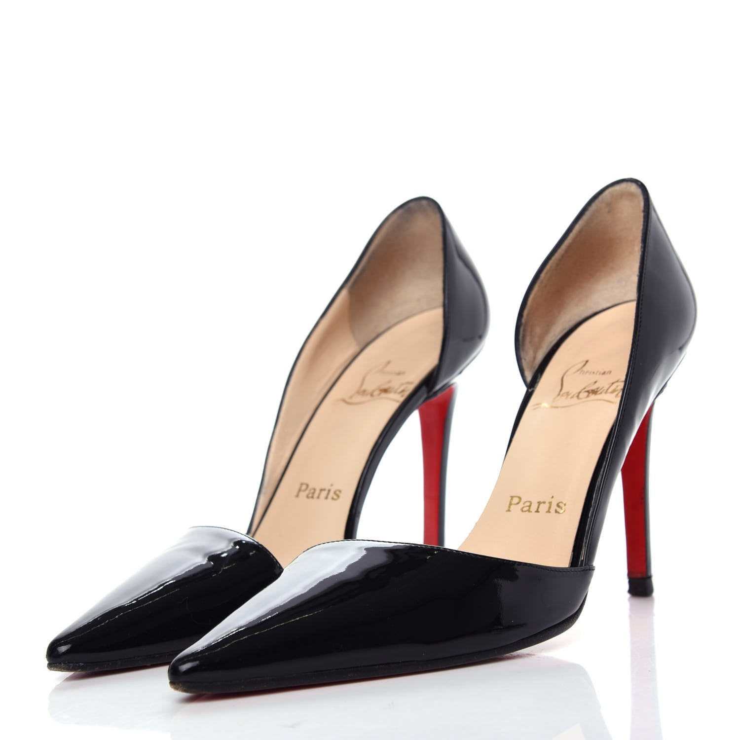 Christian Louboutin Patent New Helmut 100 Pumps 36 Black 3 of 9