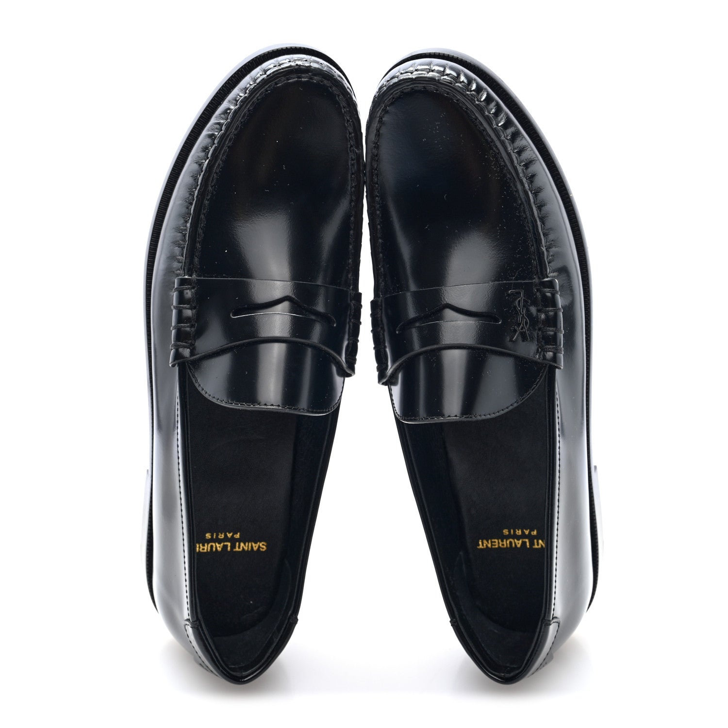 Saint Laurent Magnum Calfskin Le Loafer 15 Moccasin  38 Black 2 of 8