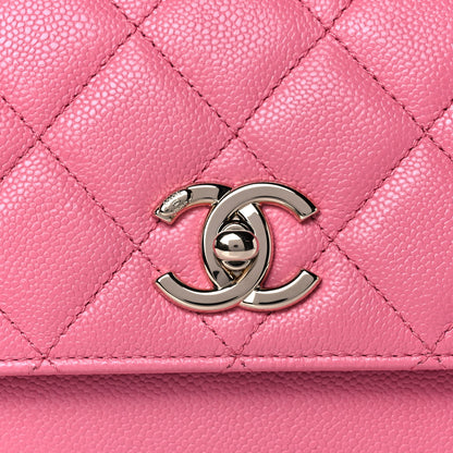Chanel Caviar Quilted Small Business Affinity Flap Pink 9 of 11