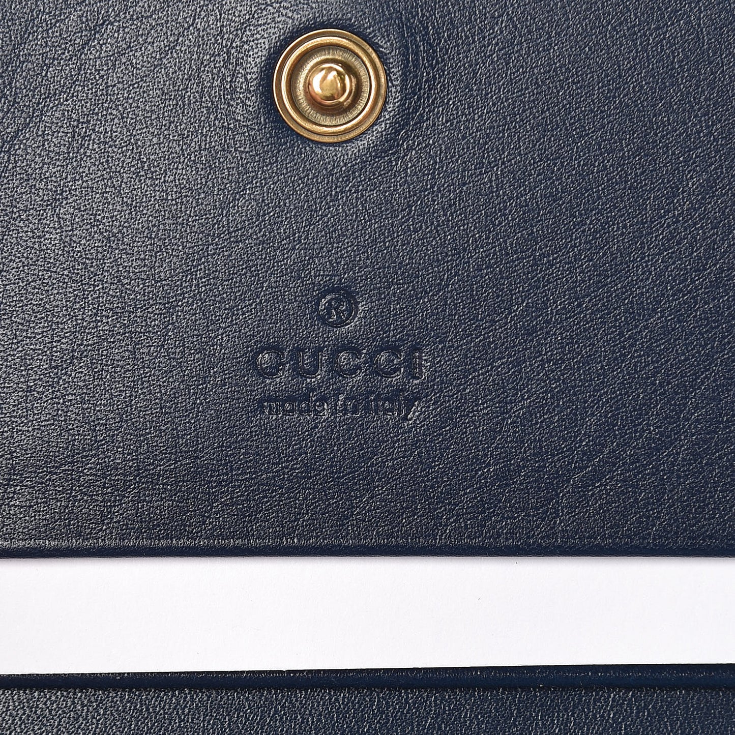 Calfskin Matelasse GucciGhost GG Marmont Card Case Blue Agata Hibiscus Red