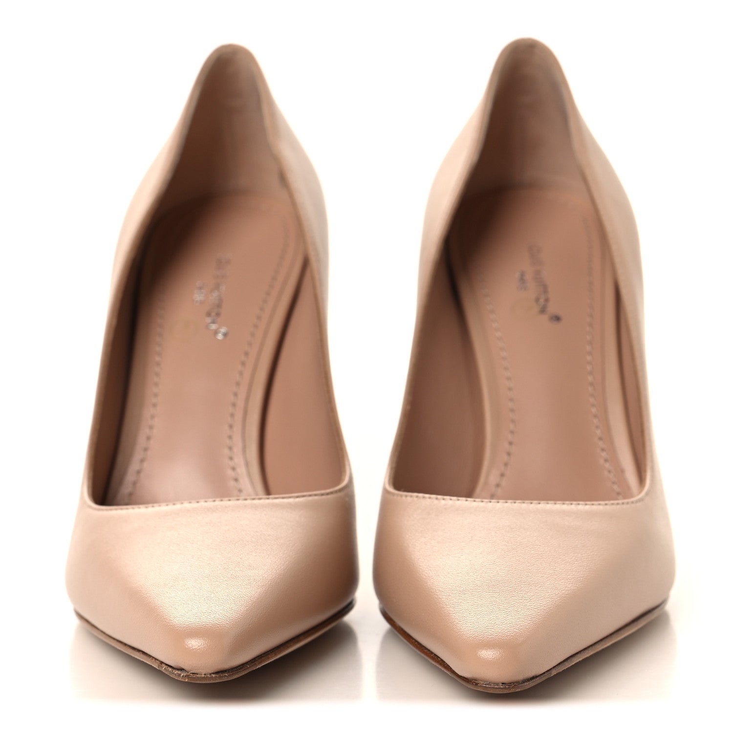 Louis Vuitton Lambskin Sparkle Pumps 35 Nude 3 of 8