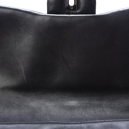 Chanel Lambskin Tweed Maxi Camellia Petals Flap Black 8 of 18