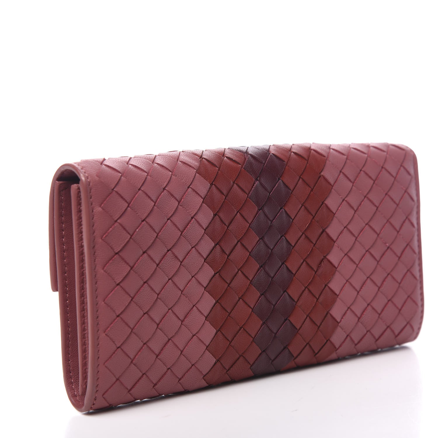Bottega Veneta Nappa Intrecciato Continental Flap Wallet Dusty Rose 2 of 8