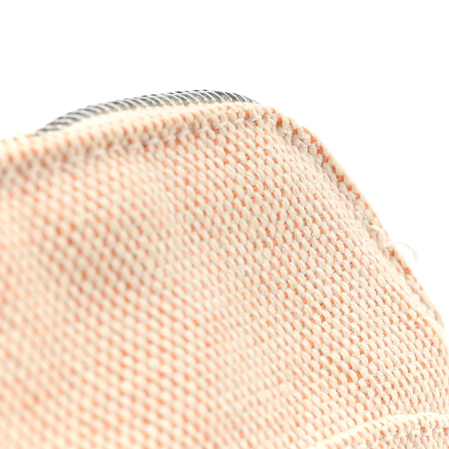 Cotton Canvas Mini Bolide Travel Cosmetic Pouch Orange
